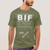Biggs Army Airfield Fort Bliss BIF T-shirt (Voorkant)