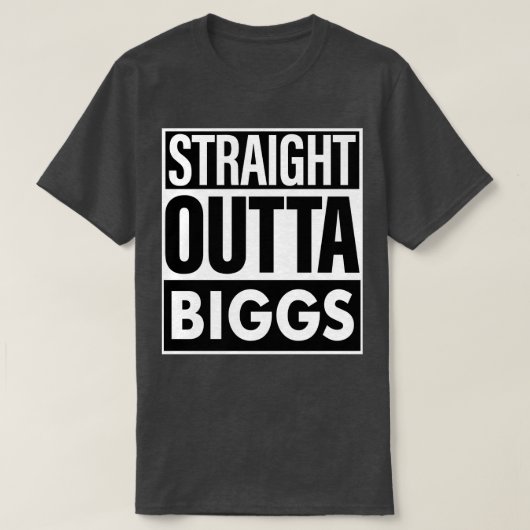 Biggs Naam Straight Out Biggs T-shirt (Design voorkant)