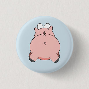 Biggy Piggy Backside Badge Ronde Button 3,2 Cm