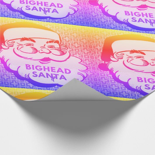 BIGHEAD SANTA - Rainbow Gift Wrap Cadeaupapier (Hoek)