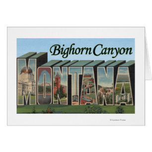 Bighorn Canyon, Montana - Grote Letter-scènes
