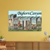 Bighorn Canyon, Montana - Grote Letter-scènes Canvas Afdruk (Insitu (Woonkamer))