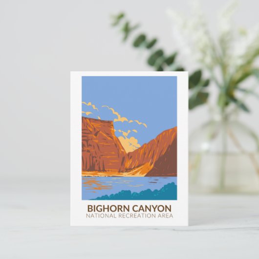 Bighorn Canyon National Recreation Area  Briefkaart (Staand voorkant)