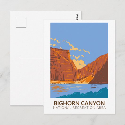Bighorn Canyon National Recreation Area  Briefkaart (Voorkant / Achterkant)