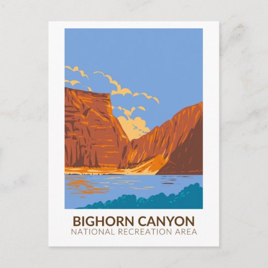 Bighorn Canyon National Recreation Area  Briefkaart (Voorkant)