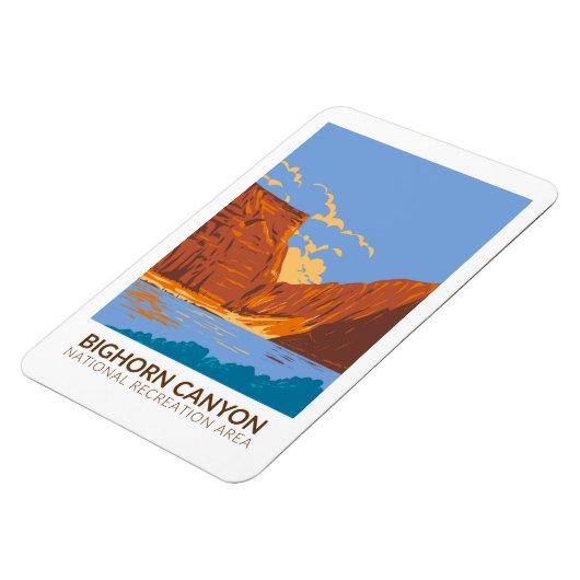 Bighorn Canyon National Recreation Area  Magneet (Linkerzijde)