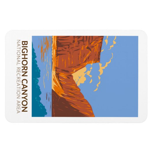 Bighorn Canyon National Recreation Area  Magneet (Horizontaal)