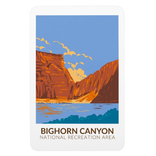 Bighorn Canyon National Recreation Area  Magneet (Verticaal)