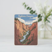 Bighorn Canyon-Vintage Briefkaart (Staand voorkant)