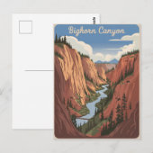 Bighorn Canyon-Vintage Briefkaart (Voorkant / Achterkant)