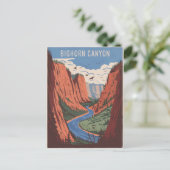 Bighorn Canyon-Vintage Briefkaart (Staand voorkant)