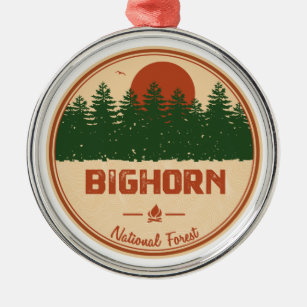 Bighorn National Forest Metalen Ornament