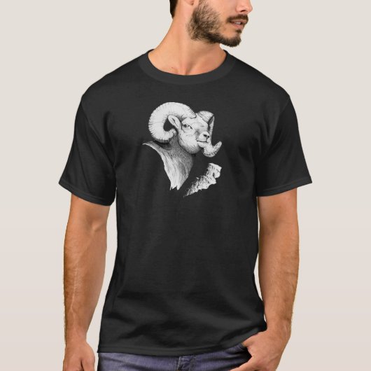Bighorn. Ram. Bighorn schaap. T-shirt (Voorkant)