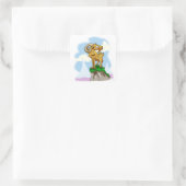 Bighorn Ram Vierkante Sticker (Tas)