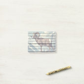 Bighorn Schaap op een Rocky Outcrop Post-it® Notes (Op bureau)