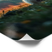 Bighorn schapen bij zonsopgang perfect poster (Hoek)