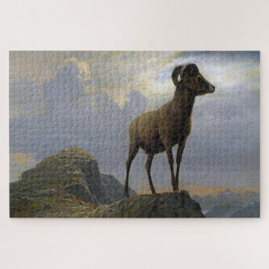 Bighorn Sheep, Albert Bierstadt Legpuzzel (Horizontaal)
