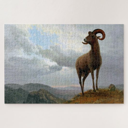 Bighorn Sheep, Albert Bierstadt Legpuzzel (Horizontaal)