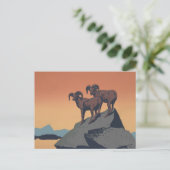 Bighorn Sheep American West Wildlife Briefkaart (Staand voorkant)