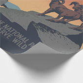 Bighorn Sheep American West Wildlife Cadeaupapier (Hoek)