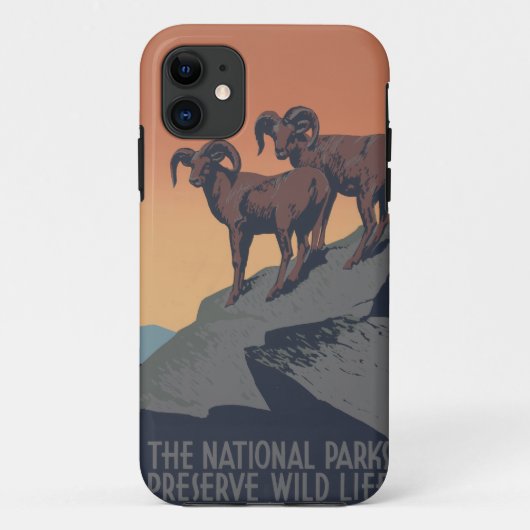 Bighorn Sheep American West Wildlife Case-Mate iPhone Case (Achterkant)