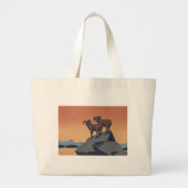 Bighorn Sheep American West Wildlife Grote Tote Bag (Voorkant)