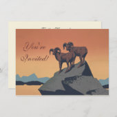 Bighorn Sheep American West Wildlife Kaart (Voorkant / Achterkant)