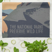 Bighorn Sheep American West Wildlife Theedoek (Gevouwen)