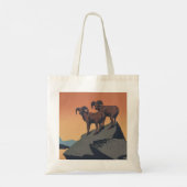 Bighorn Sheep American West Wildlife Tote Bag (Achterkant)