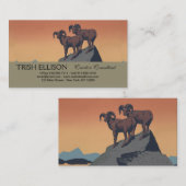 Bighorn Sheep American West Wildlife Visitekaartje (Voorkant / Achterkant)