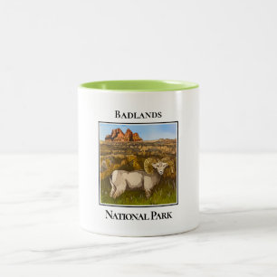 Bighorn Sheep, Badlands National Park, Tweekleurige Koffiemok