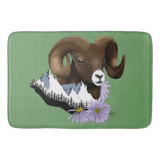 Bighorn Sheep Badmat (Voorkant)