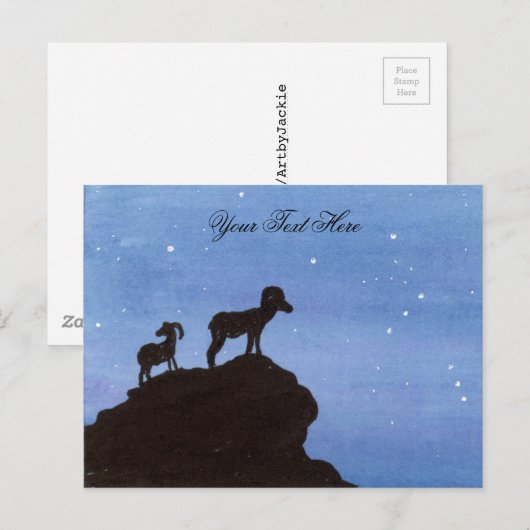 Bighorn Sheep Briefkaart (Voorkant / Achterkant)