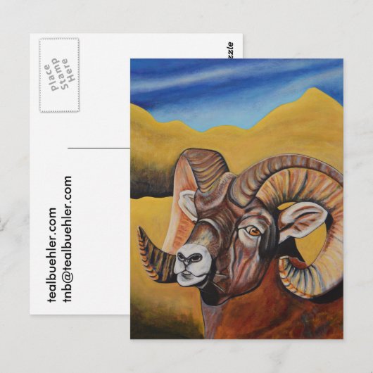 Bighorn Sheep Briefkaart (Voorkant / Achterkant)
