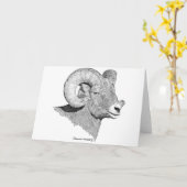 Bighorn Sheep Kaart (Gele Bloem)