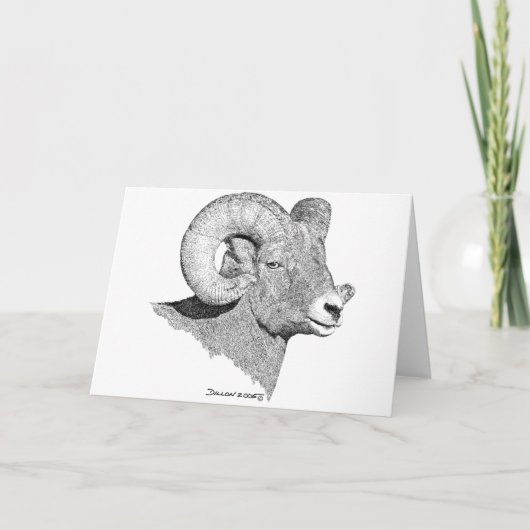 Bighorn Sheep Kaart (Voorkant)