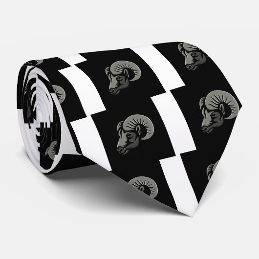 Bighorn Sheep Metallic Piccon Stropdas (Opgerold)