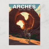 Bighorn Sheep Moab Utah Arches Nationaal Park Briefkaart (Voorkant)