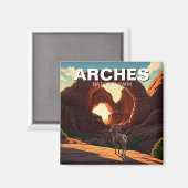 Bighorn Sheep Moab Utah Arches Nationaal Park Magneet (Voorkant / Achterkant)