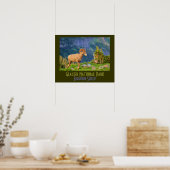 Bighorn Sheep of Glacier National Park Poster (Keuken)