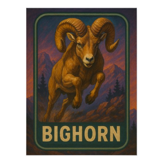 Bighorn Sheep Poster (Voorkant)