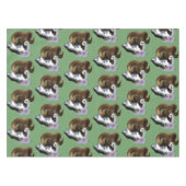 Bighorn Sheep Ram Green Mountains Tafelkleed (Voorkant (Horizontaal))