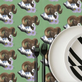 Bighorn Sheep Ram Green Mountains Tafelkleed