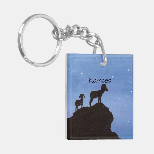 Bighorn Sheep Sleutelhanger (Voorkant Links)