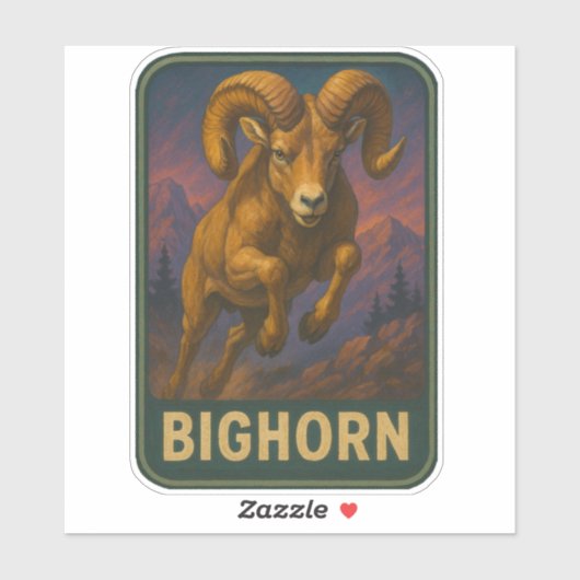Bighorn Sheep Sticker (Vel)