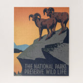 Bighorn Sheep Sunset Poster Jigsee Puzzle Legpuzzel (Verticaal)