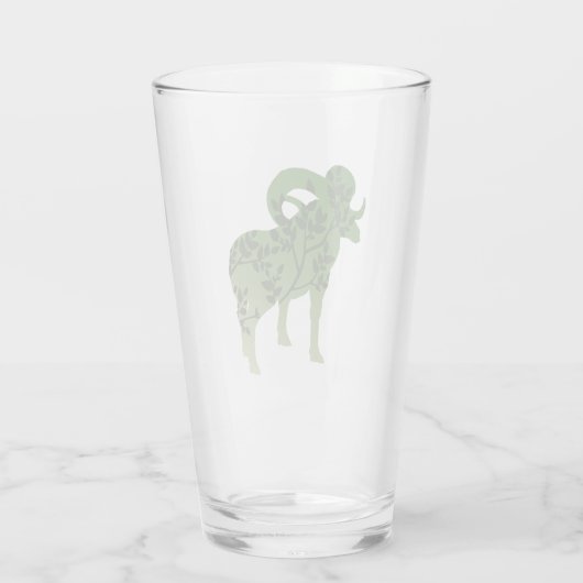 Bighorn Sheep Tree Glas (Achterkant)
