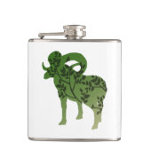 Bighorn Sheep Tree Heupfles (Voorkant)