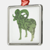 Bighorn Sheep Tree Metalen Ornament (Links)