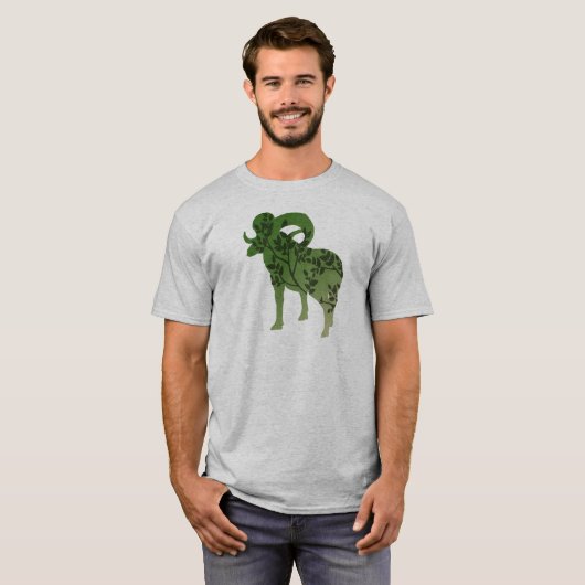 Bighorn Sheep Tree T-shirt (Voorkant volledig)